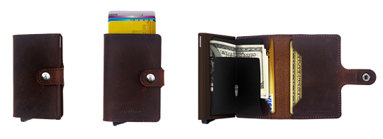 Använda Leather Wallet