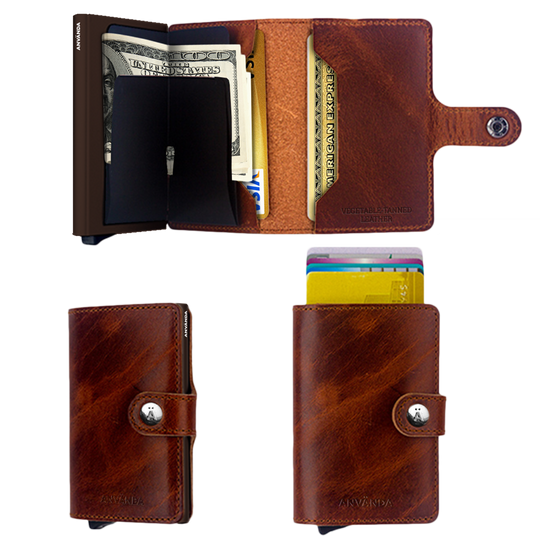 Använda Leather Wallet