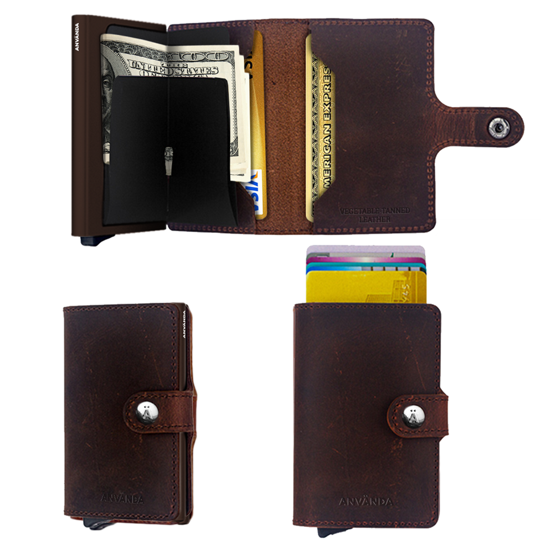 Använda Leather Wallet