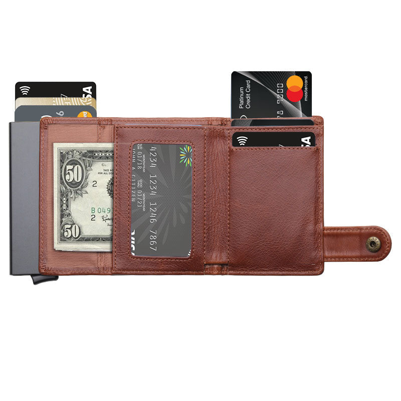 Använda Leather Euro Wallet
