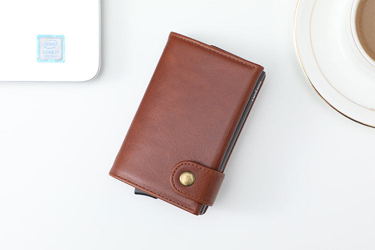 Använda Leather Euro Wallet