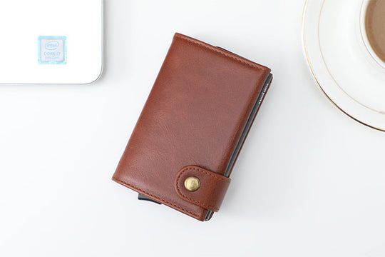 Använda Leather Euro Wallet