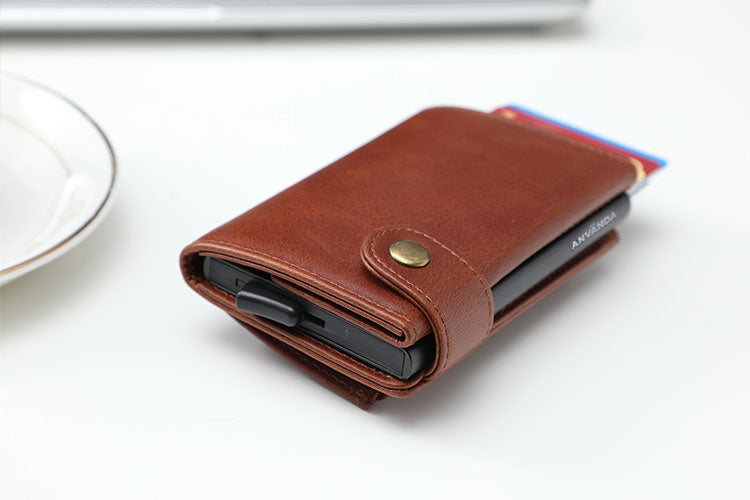 Använda Leather Euro Wallet