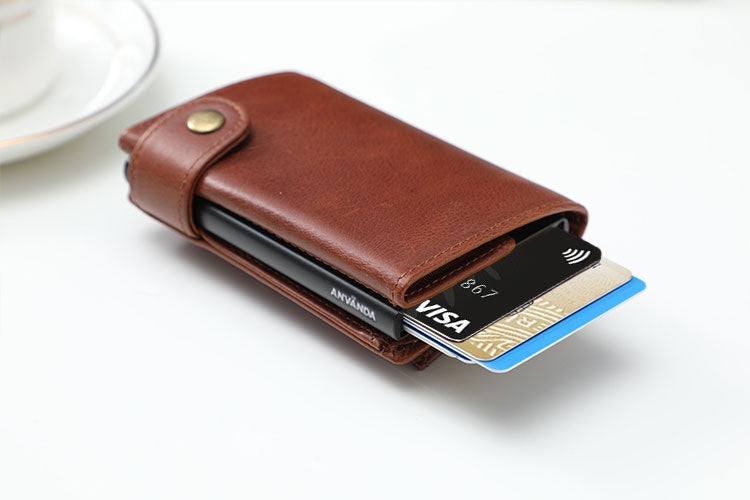 Använda Leather Euro Wallet