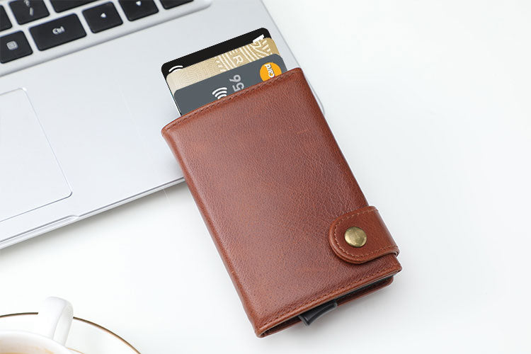 Använda Leather Euro Wallet