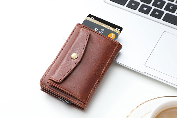 Använda Leather Euro Wallet