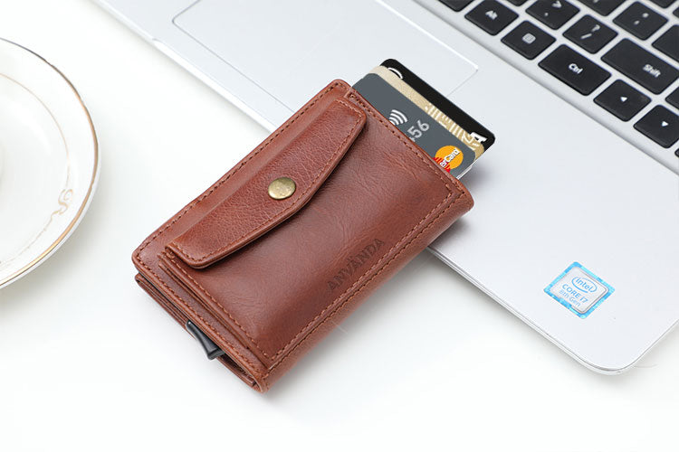 Använda Leather Euro Wallet