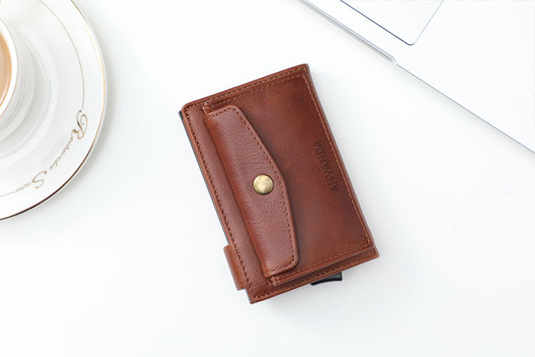 Använda Leather Euro Wallet