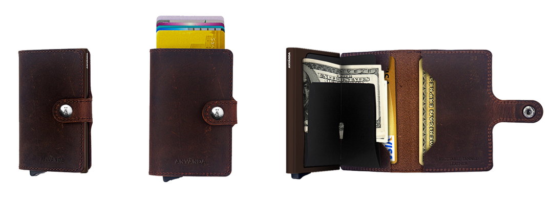Använda Leather Wallet