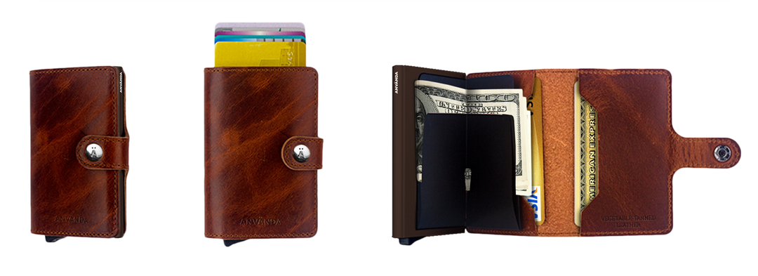 Använda Leather Wallet
