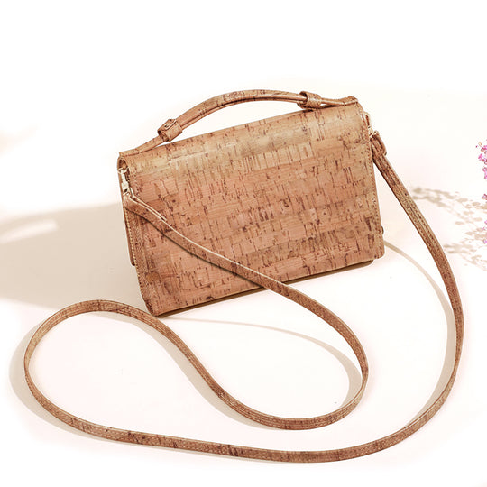 Anvanda Cork Natural Shoulder Clutch